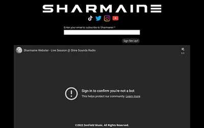 sharmaineofficial.com snapshot