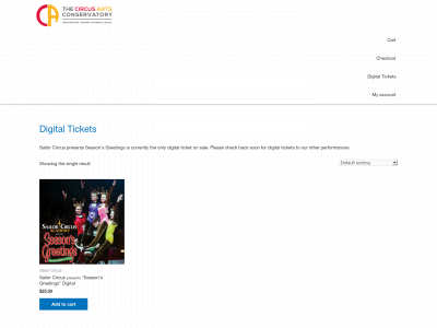 circusarts.live snapshot