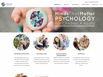 mindsthatmatterpsychology.com snapshot