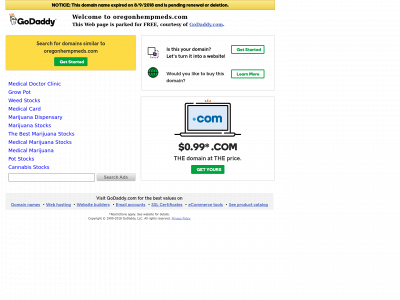 oregonhempmeds.com snapshot