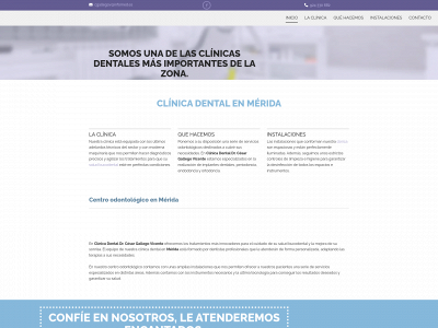 www.clinicadentalcesargallego.com snapshot