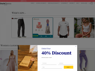 dorisqueen.com snapshot