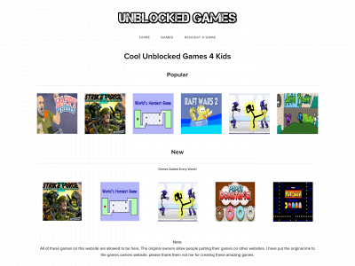 www.coolunblockedgames4kids.weebly.com snapshot