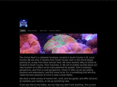 thecornerreef.com snapshot