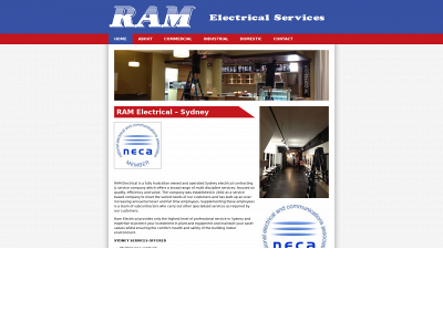 ramelectrical.com.au snapshot