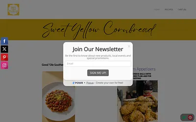 www.sweetyellowcornbread.com snapshot