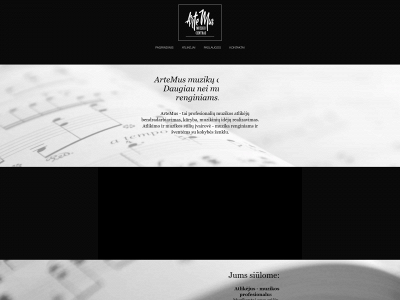 artemus.lt snapshot