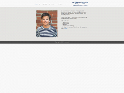 andreamagnusson.se snapshot