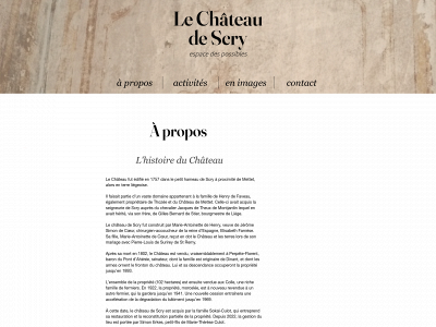 chateaudescry.be snapshot
