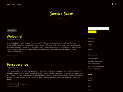 sunrisediary.com snapshot