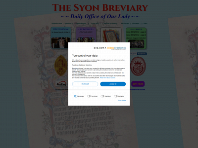 syonbreviary.co.uk snapshot