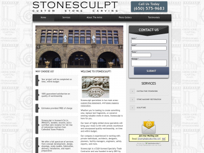 customstonecarving.com snapshot