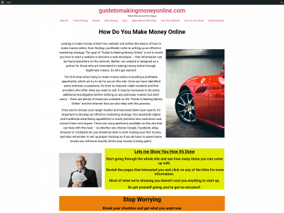 guidetomakingmoneyonline.com snapshot
