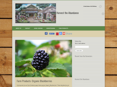 harvesttheabundance.com snapshot
