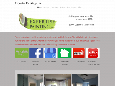 www.expertisepaintinginc.com snapshot