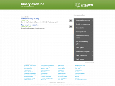 binary-trade.be snapshot