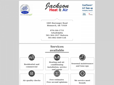 jacksonheatandair.com snapshot