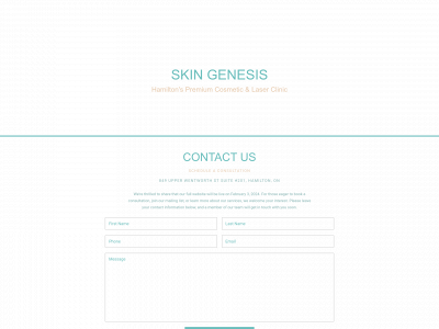 skingenesisclinic.ca snapshot