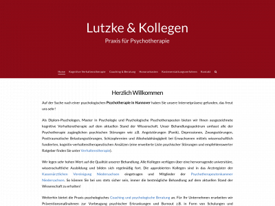 lutzke-psychotherapie.de snapshot