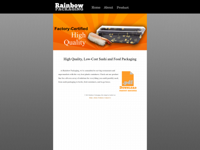 sushipackaging.com snapshot