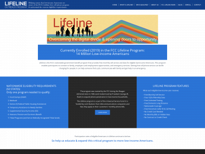 lifelineoutreachprogram.org snapshot