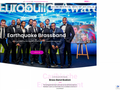 earthquakebrassband.com snapshot