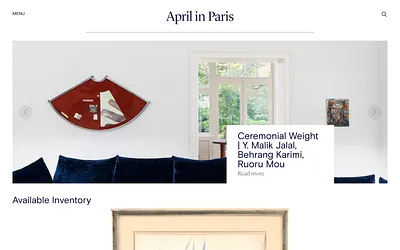 aprilinparisfinearts.com snapshot