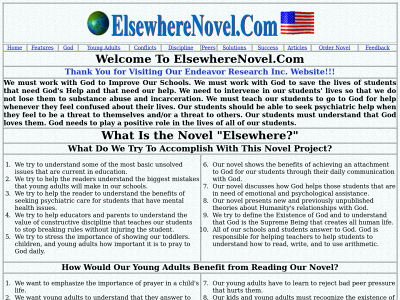 elsewherenovel.com snapshot