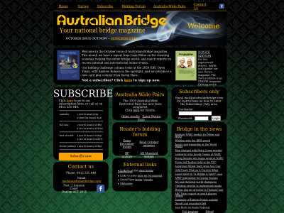 australianbridge.com snapshot