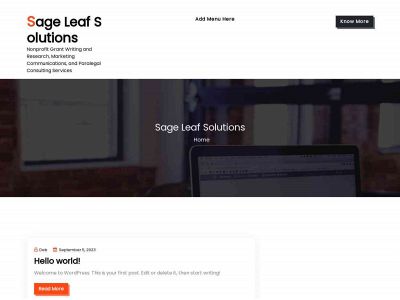 sageleafsolutions.com snapshot