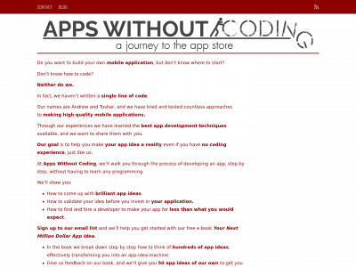 appswithoutcoding.com snapshot
