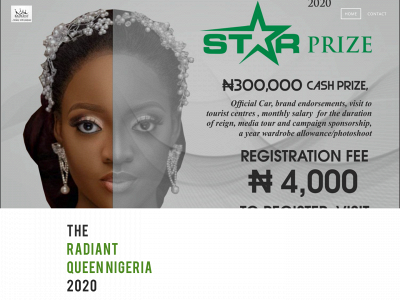 theradiantqueennigeria.com.ng snapshot
