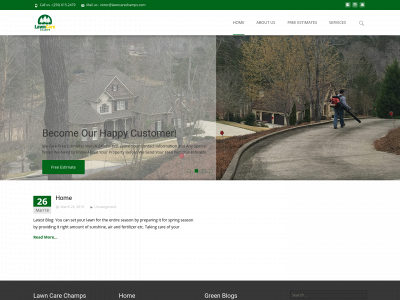 lawncarechamps.com snapshot