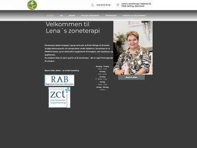 lenaszoneterapi.dk snapshot