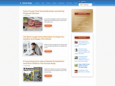 satvicsteps.com snapshot