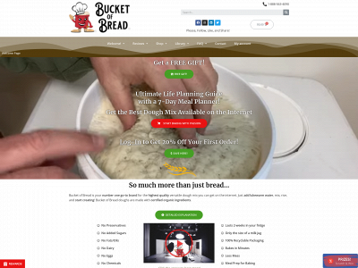 bucketofbread.com snapshot