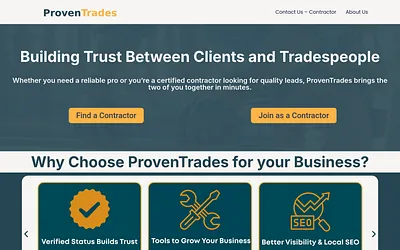 proventrades.co.uk snapshot