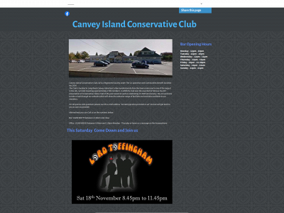 canveyislandconclub.co.uk snapshot