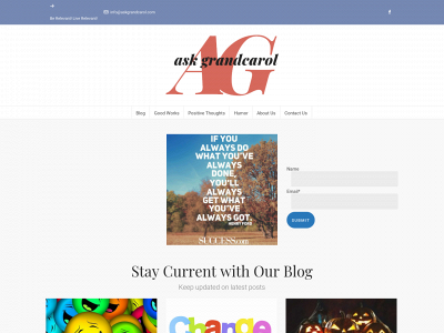 askgrandcarol.com snapshot