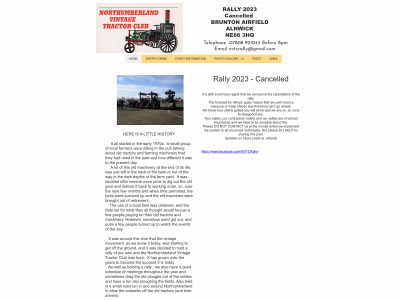 northumberlandvintagetractorclub.co.uk snapshot