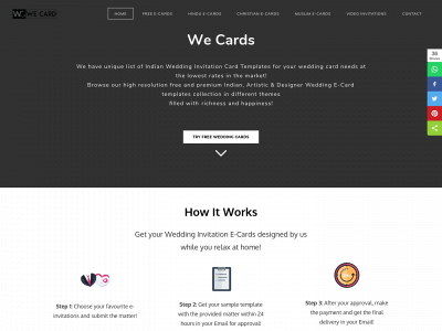 wecards.weebly.com snapshot