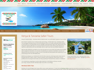 www.easternvacations-kenya.com snapshot