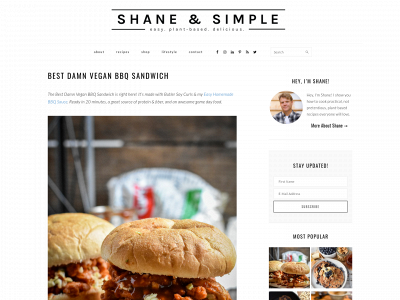 shaneandsimple.com snapshot