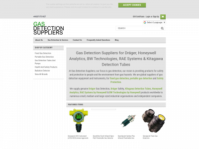 gasdetectionsuppliers.com snapshot
