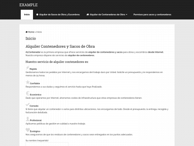 alcontenedor.com snapshot