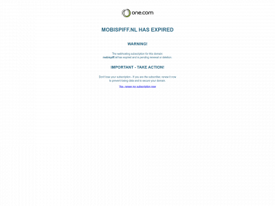 mobispiff.nl snapshot