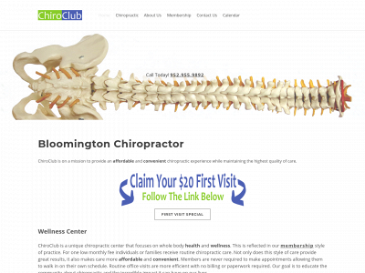 www.chiroclub.net snapshot