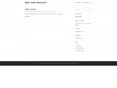 rayscyberlab.org snapshot