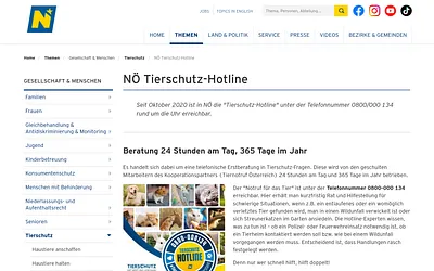 tierschutzhotlinenoe.at snapshot