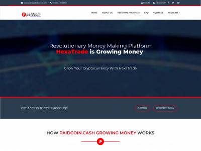 www.paidcoin.cash snapshot